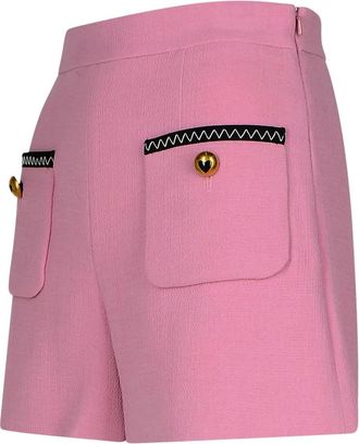 Moschino Shorts con tasca applicata - Rosa
