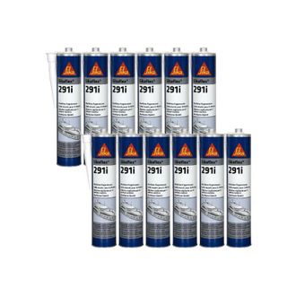 Sika Sika - Set di 12 sigillanti marini flex 291i - Bianco - 300ml