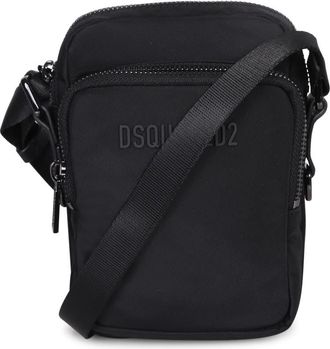 Dsquared2 Black Canvas Urban Crossbody Bag
