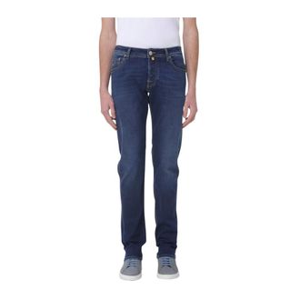 Jacob Cohen Slim-fit Jeans, male, Blue, Size: W35 Slim-fit Jeans