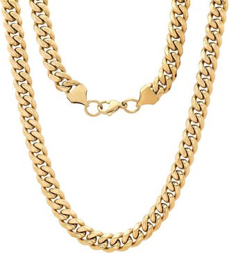 HMY Jewelry Mens Curb Chain Necklace in Gold at Nordstrom Rack