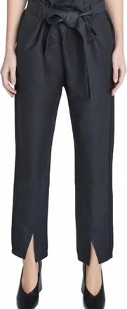 AG - Adriano Goldschmied Gerren Paperbag Pants In Black