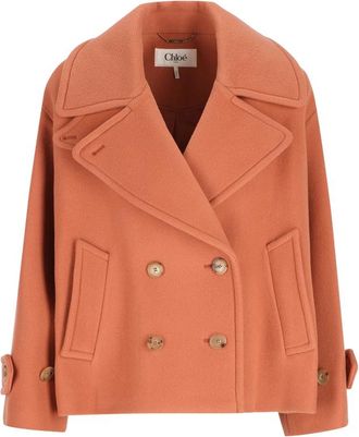 Chlo&eacute; Double-breasted Buttoned Jacket