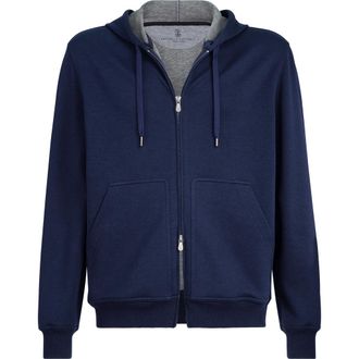 Brunello Cucinelli Double cloth sweatshirt in Cobalt at Nordstrom, Size Xxx-Large Eu