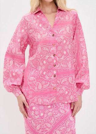 Never Fully Dressed Womens Bandana Miley Shirt In Pink