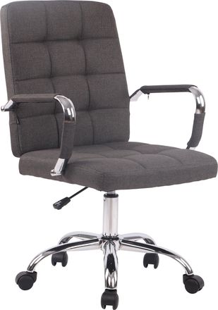 Clp Silla De Escritorio Deli Pro En Tela Gris Oscuro