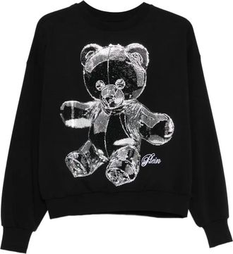 Philipp Plein Felpa con strass - Nero