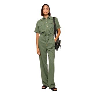 Liu Jo Jumpsuits & Playsuits, Dames, Groen, M, Tutone Jumpsuit