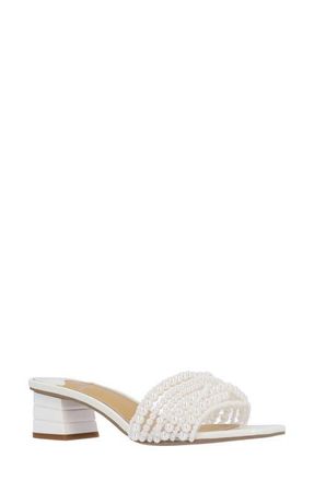 J. Rene&eacute; Purla Sandal in Clear/White at Nordstrom, Size 8.5
