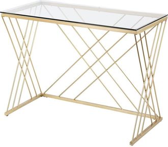 SEI Furniture Sei Furniture Desby Modern Glass Top Desk