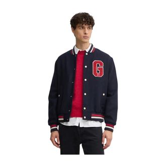 GANT Heren, Jassen, Blauw, Maat: M Wol