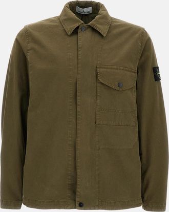 Stone Island Sovracamicia Con Zip