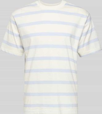 Mc Neal T-Shirt mit geripptem Rundhalsausschnitt in Hellblau, Gr&ouml;&szlig;e XXL