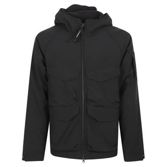 C.P. Company C.p. Company - Shell Padded Hooded Lens Jacket - Heren - Jassen - Zwart - Maat: XL Poliester