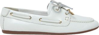 Maje Leather boat shoes in White at Nordstrom, Size 38