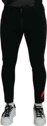 Dsquared2 Dsquared&sup2; Back Polyamide Slim Fit Logo Print Mens Pants (Pre-Owned)