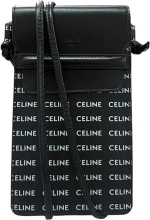 Celine Pre-owned Leather Shoulder Bag 10G332 - Dames - Vintage Schoudertas - Zwart - ONE Size - Leer - Vintage