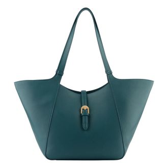 Pourchet Tassen, Dames, Blauw, ONE Size, Leer, Cabas LEnvol&eacute;e