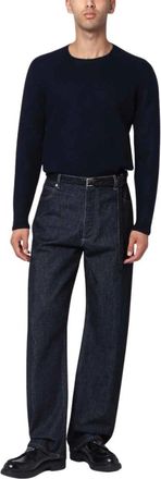 Drumohr Truien & Vesten, Heren, Blauw, L, Wol, Girocollo Garzato