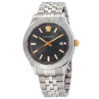 Versace Hellenyium Quartz Black Dial Mens Watch VEVK00420