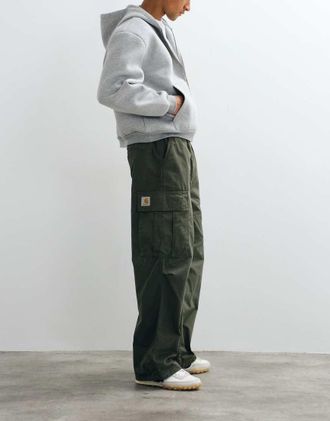 Carhartt Work in Progress Mandler pantaloni cargo baggy extra larghi verde foglia
