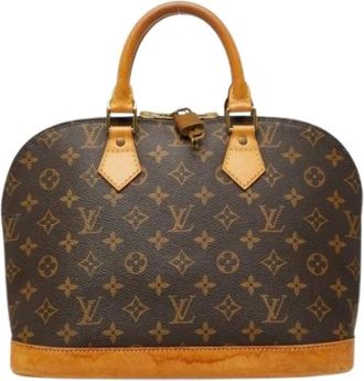Louis Vuitton Pre-owned Alma PM Handtas - Dames - Vintage Handtas - Bruin - ONE Size - Leer - Vintage