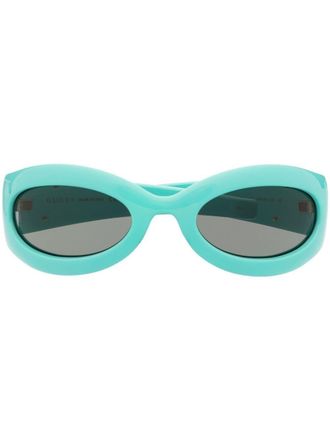 Gucci Occhiali da sole Blondie geometrici - Blu