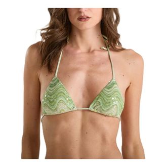 MC2 Saint Barth Bikinis, female, Green, Size: S Leah Adjustable Triangle Bikini Bra