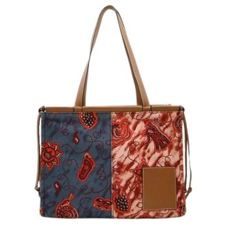 Loewe Pre-owned Tote Bags, female, Multicolor, Size: ONE SIZE Pre-owned Canvas Shoulder Bag