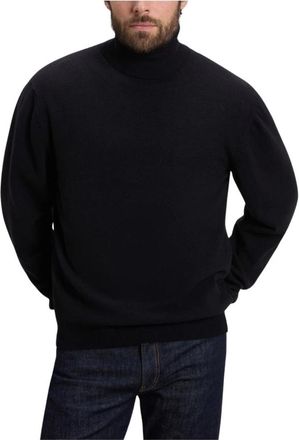 Woolrich Truien & Vesten, Heren, Zwart, XL, Wol, Pullover met col