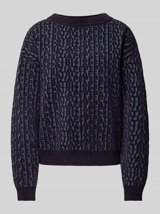 Patrizia Pepe Patrizia Pepe Strickpullover mit Rundhalsausschnitt Modell MAGLIA in Anthrazit, Größe 38