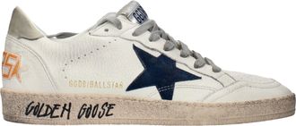 Golden Goose Ball Star Hombres Deportivas Piel Blanco/Azul