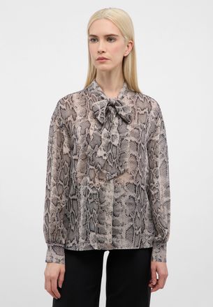 Eterna Hemdbluse ETERNA OVERSIZE FIT, Damen, Gr. 34, grau, 100% Viskose, Blusen Hemdbluse