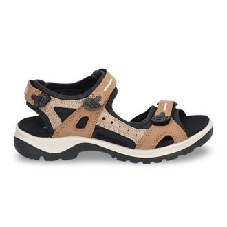 Ecco Ecco Offroad Nubuck Womens Hook and Loop Sandals - Cashmere Nude - Size:UK 8-8.5