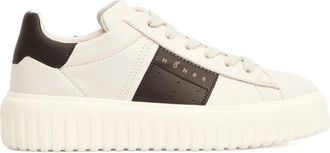 Hogan Witte Sneakers met Zijbanddetail - Heren - Sneakers - Wit - 39 1/2 EU - Schoenen