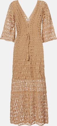 Anna Kosturova Marissa cotton crochet maxi dress
