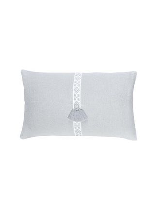 Anaya with Love So Soft Linen Pillow with Down Alternative Insert in Light Grey at Nordstrom, Size 1Ft 8In X 1Ft 8In