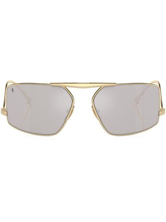 Ferrari Occhiali da sole con montatura stile pilota - Oro