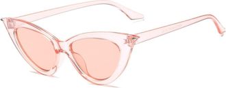 Generic Small Frame Womens Vacation Sunglasses Outdoor Mens Commuter Driving Sun Glasses(Pink)