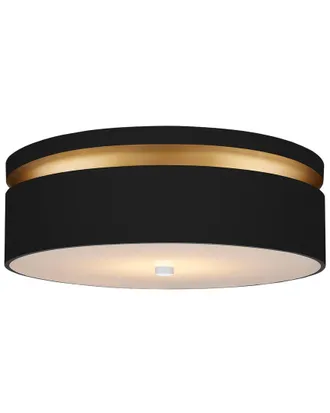 Currey & Company Serenity 18.5In Black Led Flush Mount