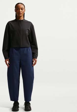 Nike Womens 24.7 PerfectStretch Dri-FIT High-Waisted Loose Barrel-Leg Pants in Blue | HM8847-410