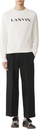 Lanvin Embroidered Cotton Sweatshirt in Cloth at Nordstrom, Size Xx-Large