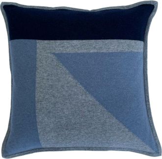 Kinross Cashmere Intarsia Pillow In Harbor Multi