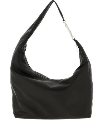 Rick Owens Gemini zip hook leather shoulder bag - Nero