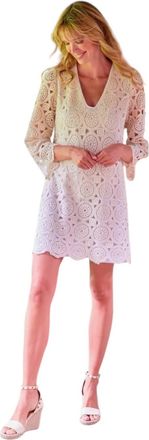 Finley Emily Crochet Dress In Natural