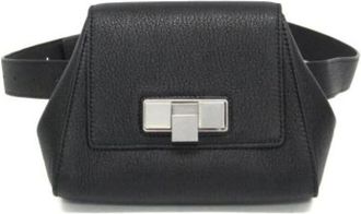 Bottega Veneta Pre-owned Belt Bags, female, Black, Size: ONE SIZE Pre-owned Leather shoulder-bags