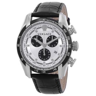 Versace V-Ray Chronograph Quartz Silver Dial Mens Watch VE2I00821