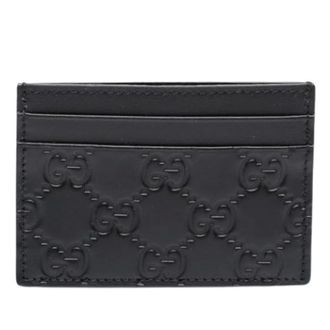 Gucci Pre-owned Wallets, female, Black, Size: ONE SIZE Pre-owned Card Holder