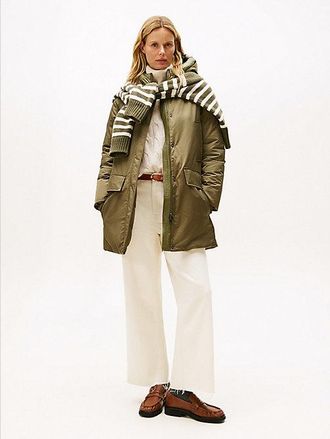 Tommy Hilfiger Parka acolchada con capucha a contraste