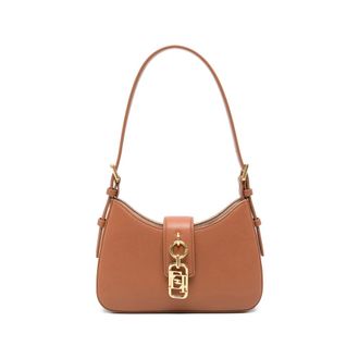 Elisabetta Franchi Shoulder Bags, female, Brown, Size: ONE SIZE Top Handle Shoulder Bag